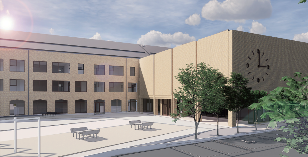 Ålstaskolan huvudentré