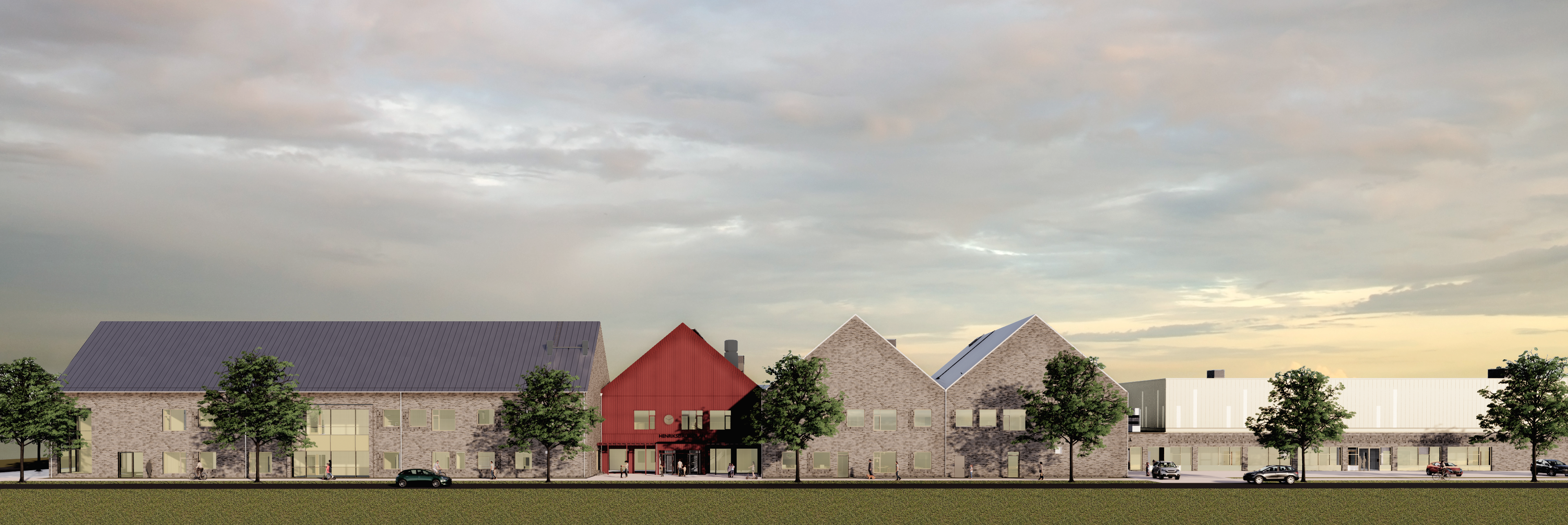 Henriksdalskolan fasad Tengbom