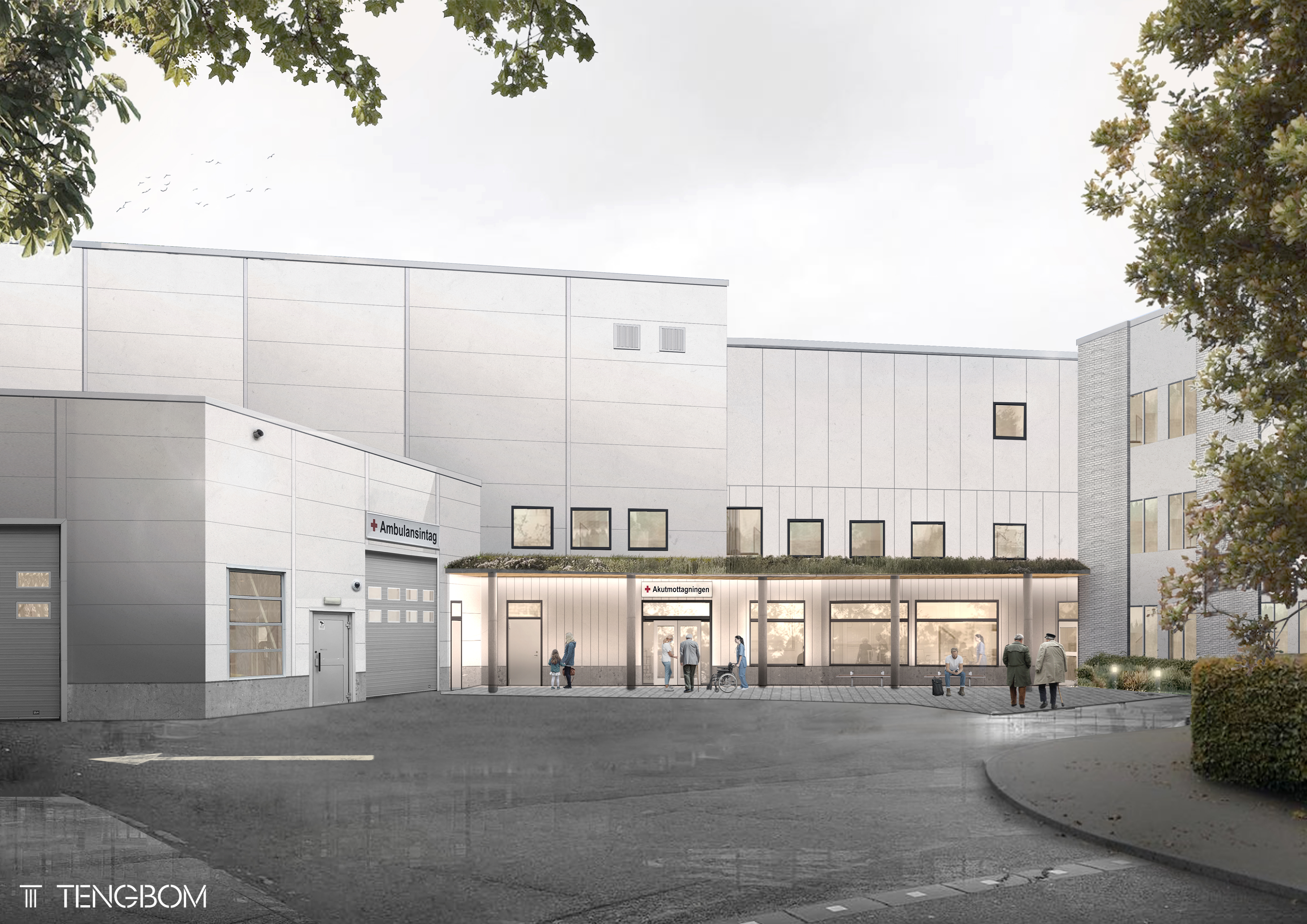 Illustration akutingång